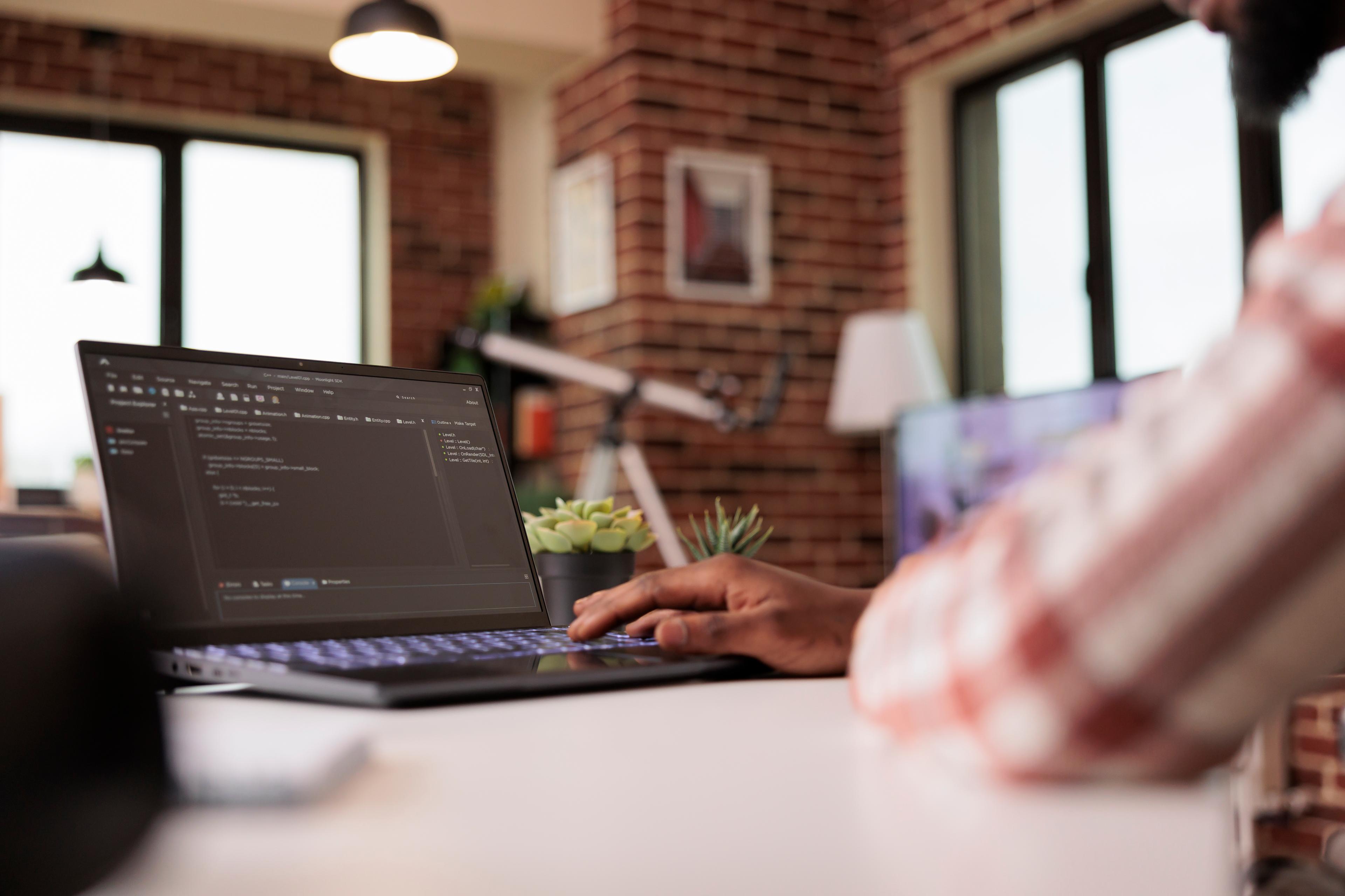 Coding laptop